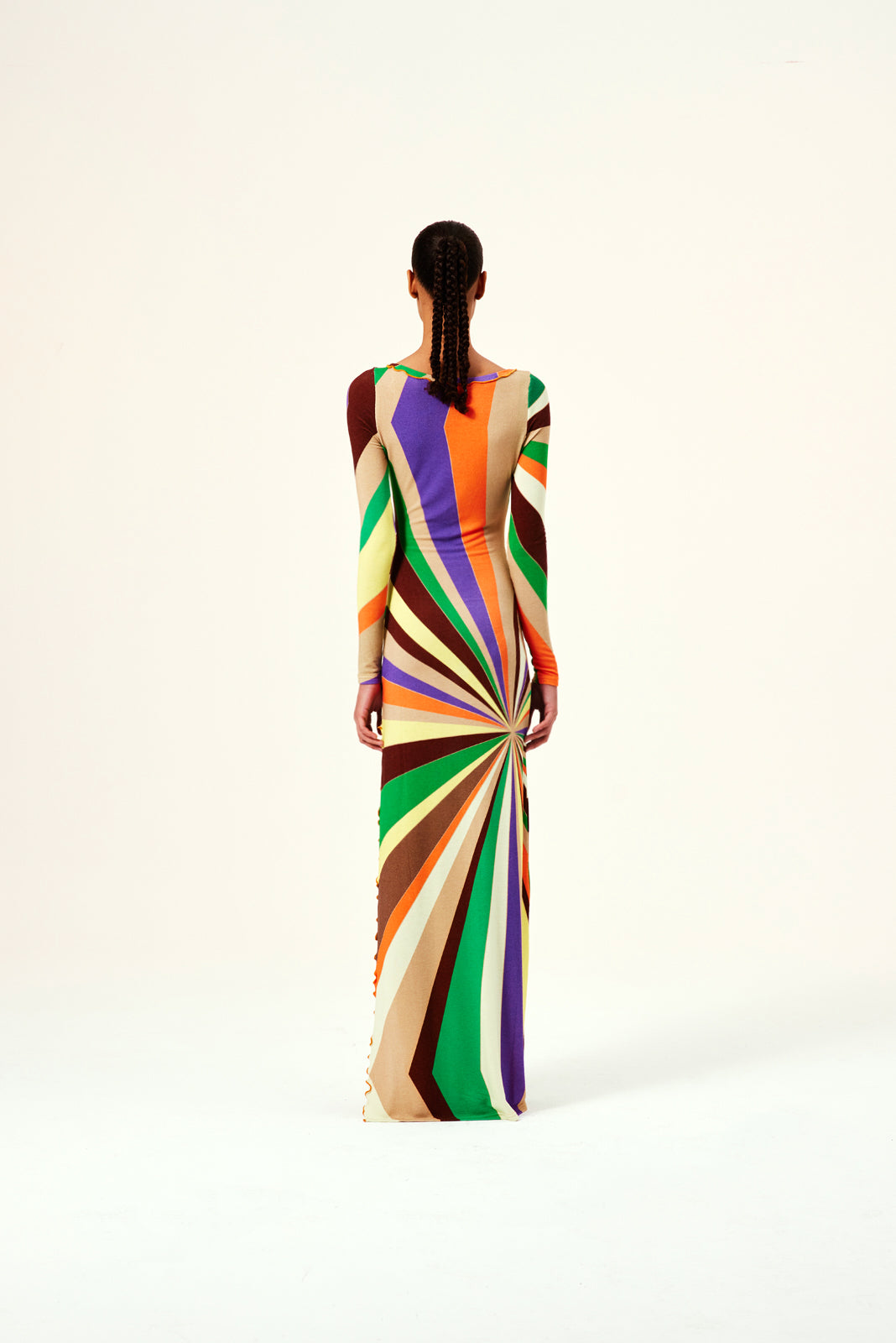 Public Figure | Siedres | Brook Printed Long Sleeve Knit Maxi